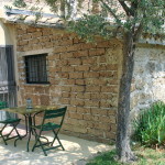 back garden with second entrance