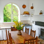 living room with kitchenette