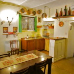 living room with kitchenette