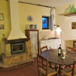 living room with fireplace