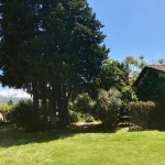 the cottage with Majella mountain on the left