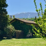 the cottage with Morrone mountain on the back