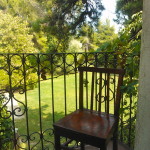 small terrace onto the main garden