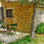 back entrance and patio