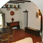 living room and the external garden