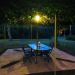 private patio for dining