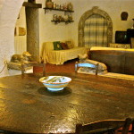 living room with big table