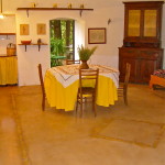 living room with outside area