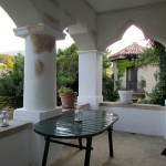 terrace with old moorish arches